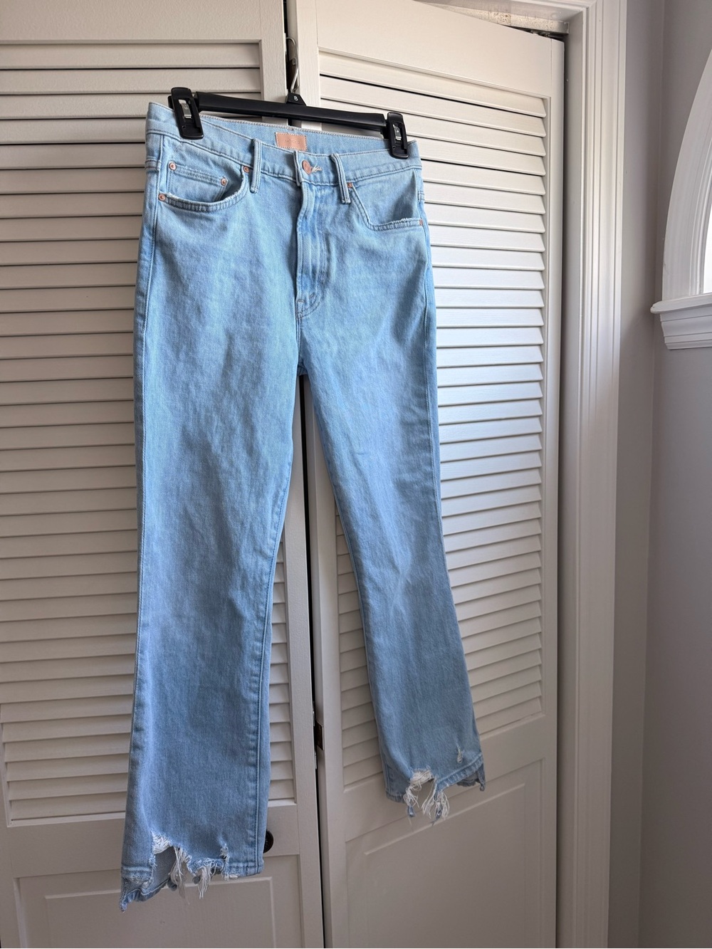 Mother Jeans the insider crop step chew size 27